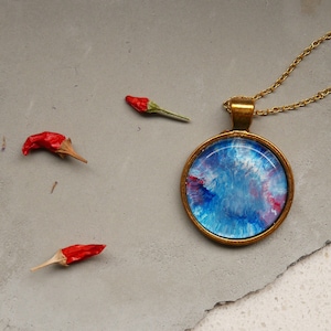 Mizumi | Necklace with Handpainted Cabochon