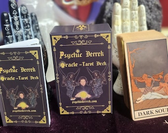 Ѧ Psychic Derrek Official Tarot-Oracle Card Deck Limited Edition Only 150 Made***Also Includes One Free Reading Per Purchase***Ѧ