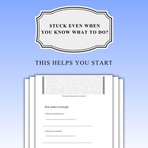 Gids voor ADHD-taakverlamming | Actieblad executieve disfunctie | PDF-productiviteit bij lage druk