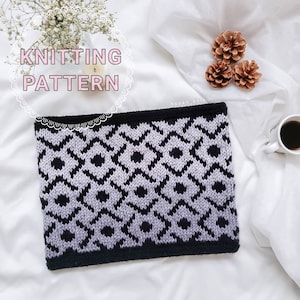 KNITTING PATTERN / Vintage Neck Warmer / Cowl Knitting Pattern / Neck Warmer Knitting Pattern / Scarf Knit Pattern
