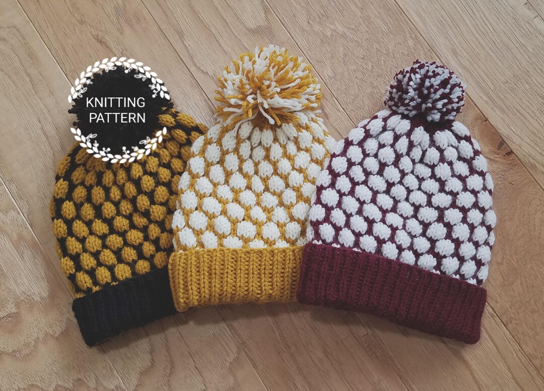 25+ Two Color Knit Hat Pattern Free