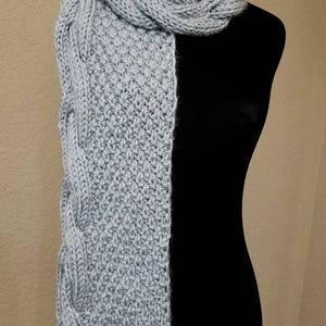 KNITTING PATTERN / Helena Shawl Pattern / Braided Cable Shawl Pattern/ Braided Cable Scarf Pattern / Scarf Pattern / Shawl Pattern image 8