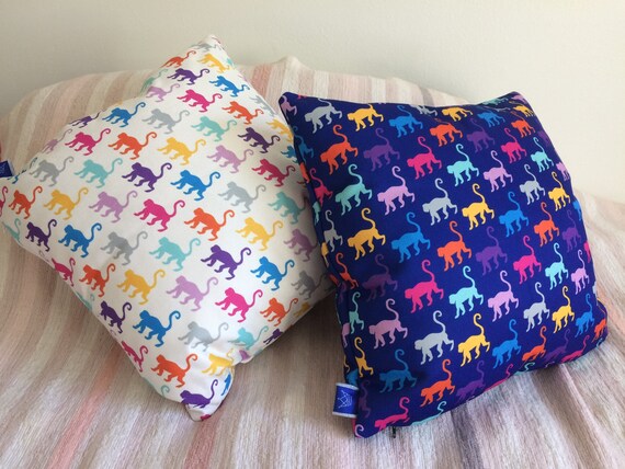 Monkey Houndstooth Throw Pillow Cover Etsy