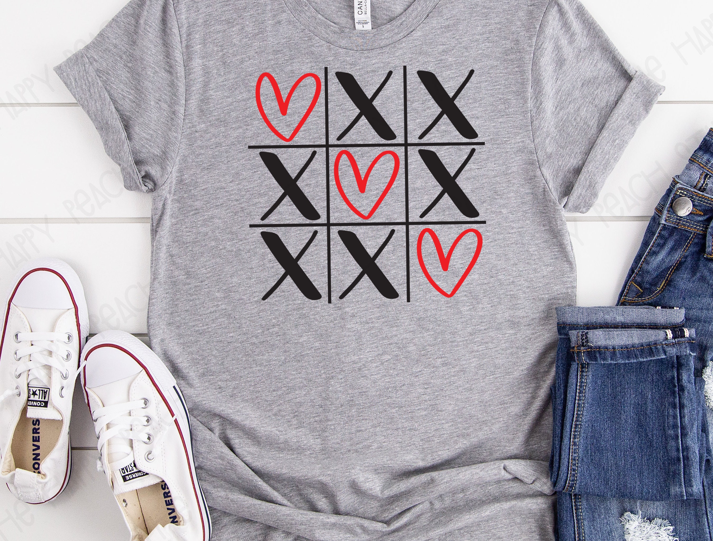 Valentine's Tic Tac Toe SVG File, Valentines SVG, Love Wins, Valentine ...