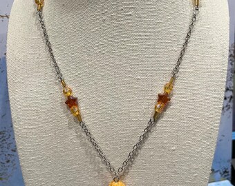 Chicken Wing Food Necklace in Silver 18.5 inches…sauce eat fun cosplay costume brown orange kids summer unique statement piece beaded yummy