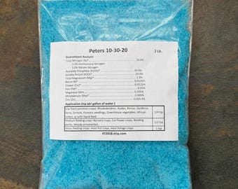 2 lb-Peters 10-30-20 Water Soluble Fertilizer