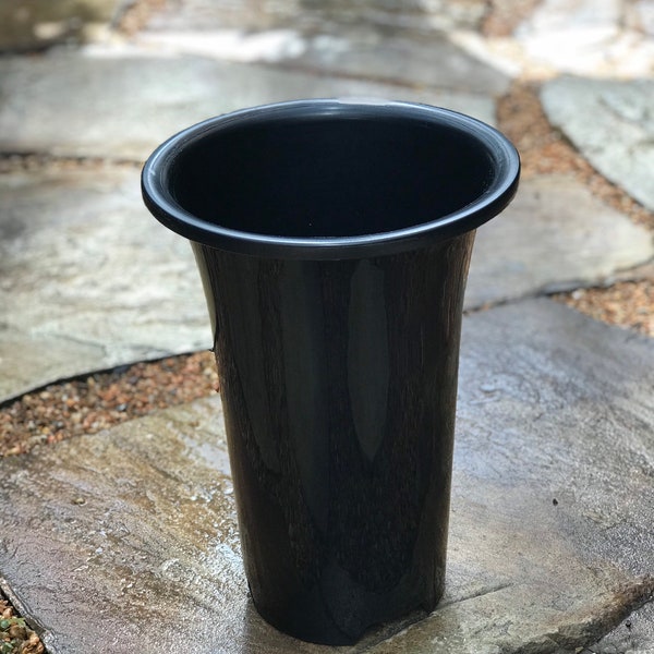 4 pack-Extra Large size Cymbidium Plastic Pot/Color Black/Heavy Duty
