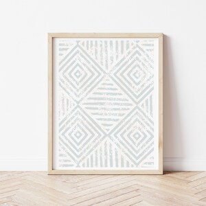 Abstract Tribal Line Print, Block Style Art Print, Minimal Art Print, Contemporary, Digital Download Print From Home Printable Download