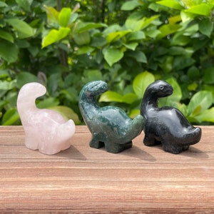 Crystal Dinosaur, Cute Dinosaur Gift, home décor, mini dino, crystal carving, carved dinosaur, crystal gift, hand carved, brachiosaurus gift