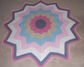 Round Ripple Afghan
