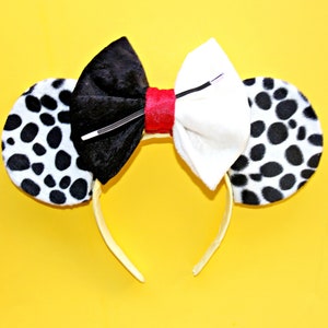 101 Dalmatians Cruella De Vil Minnie Ears, Disney Villain, Disney Dogs ...