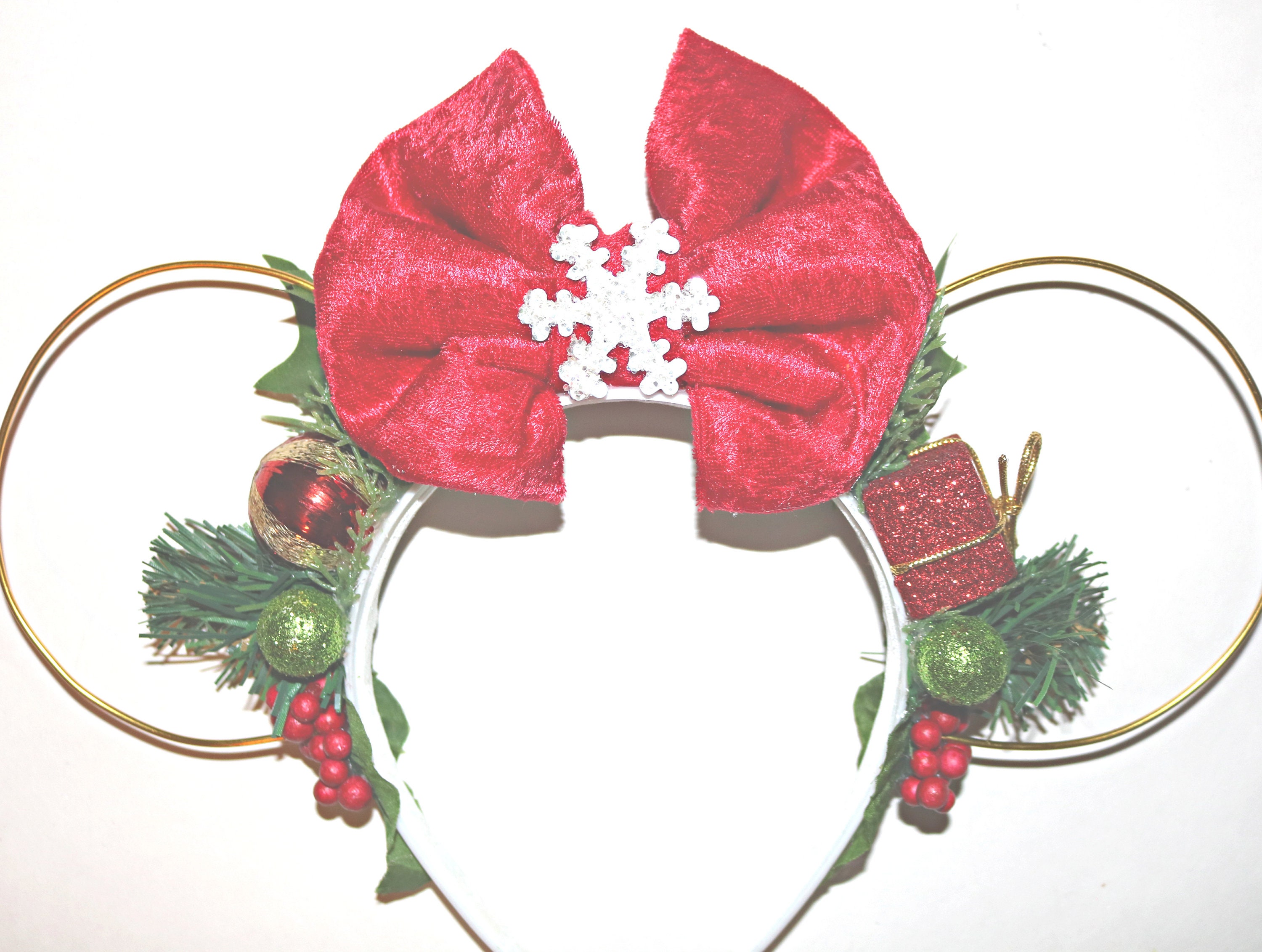 Christmas Wire Minnie Ears Mickey Ears Mouse Ears Disney Etsy