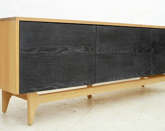 Solid White Oak Credenza, media centre