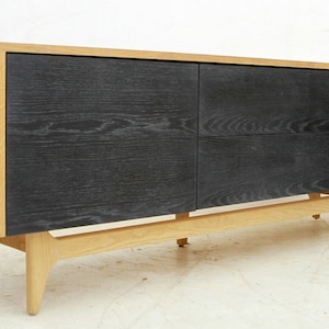 Solid White Oak Credenza, media centre