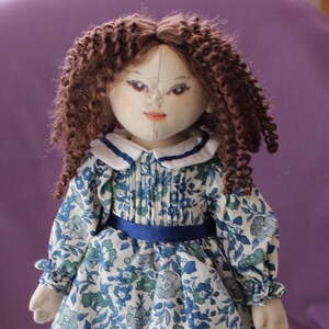 African American Doll with Stand, OOAK Art Doll
