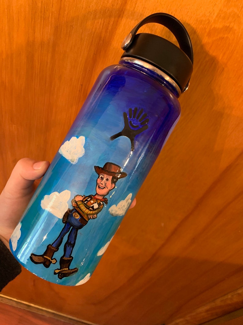 Custom Hand Painted Disney Animated  Character Hydro  Flask  