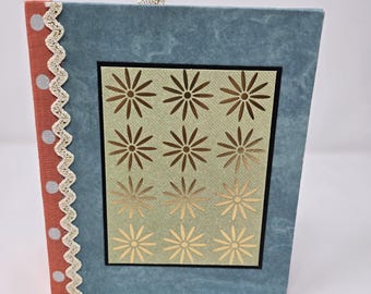 Custom "Golden Daisies" Themed Junk Journal | Medium Size Journal | Custom Junk Journal | Pre-Made Journal | 2 inch Spine