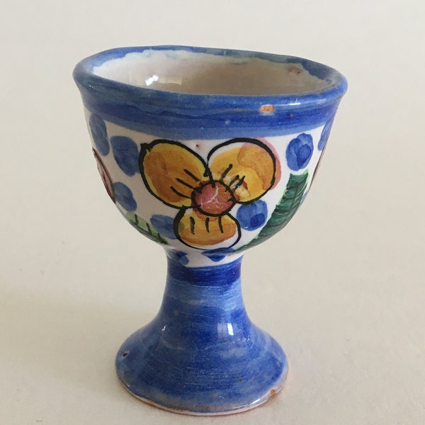 Vintage Handmade European Miniature Cup Ceramic Egg Holder