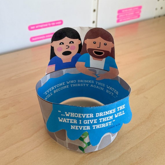 PRINTABLE CRAFT Woman at the Well Kids Bible Study Sunday - Etsy Norway