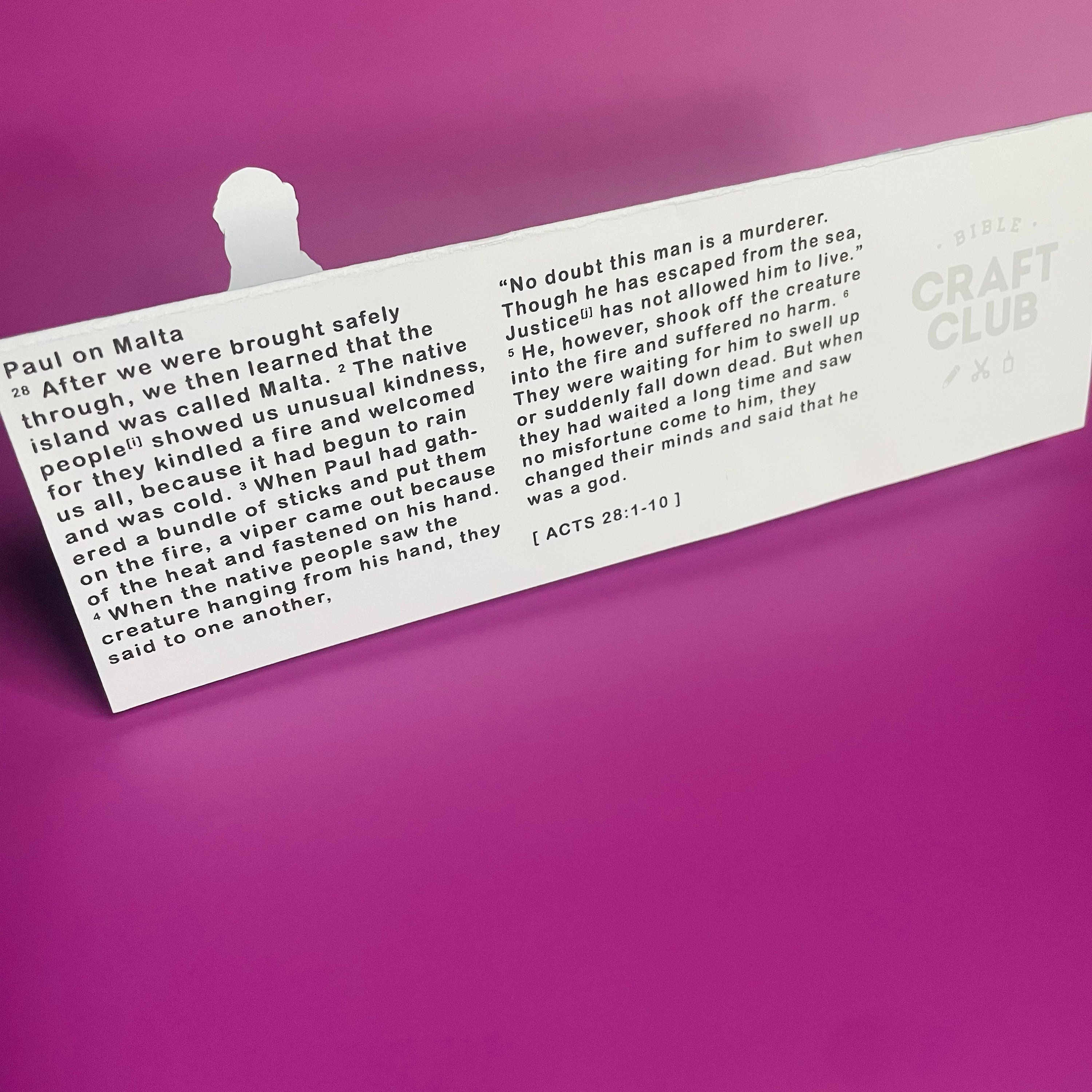 PAUL ON MALTA Craft for Kids Bible Story Lesson for Sunday School Ideas