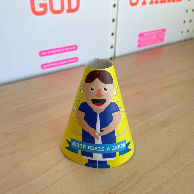 PRINTABLE CRAFT Jesus Heals A Leper Kids Bible Study Sunday School ...