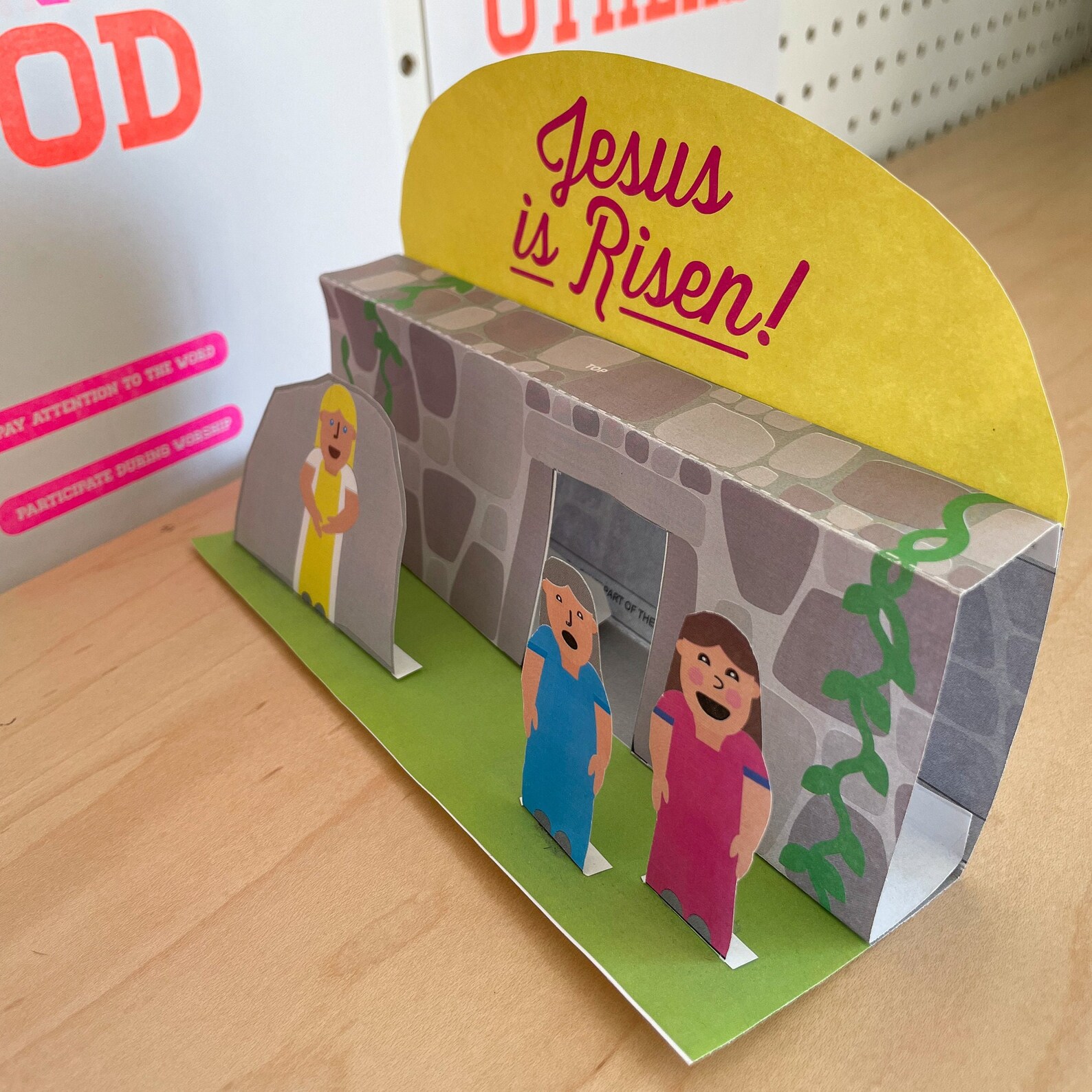 PRINTABLE CRAFT Jesus is Risen Easter Craft Empty Tomb - Etsy