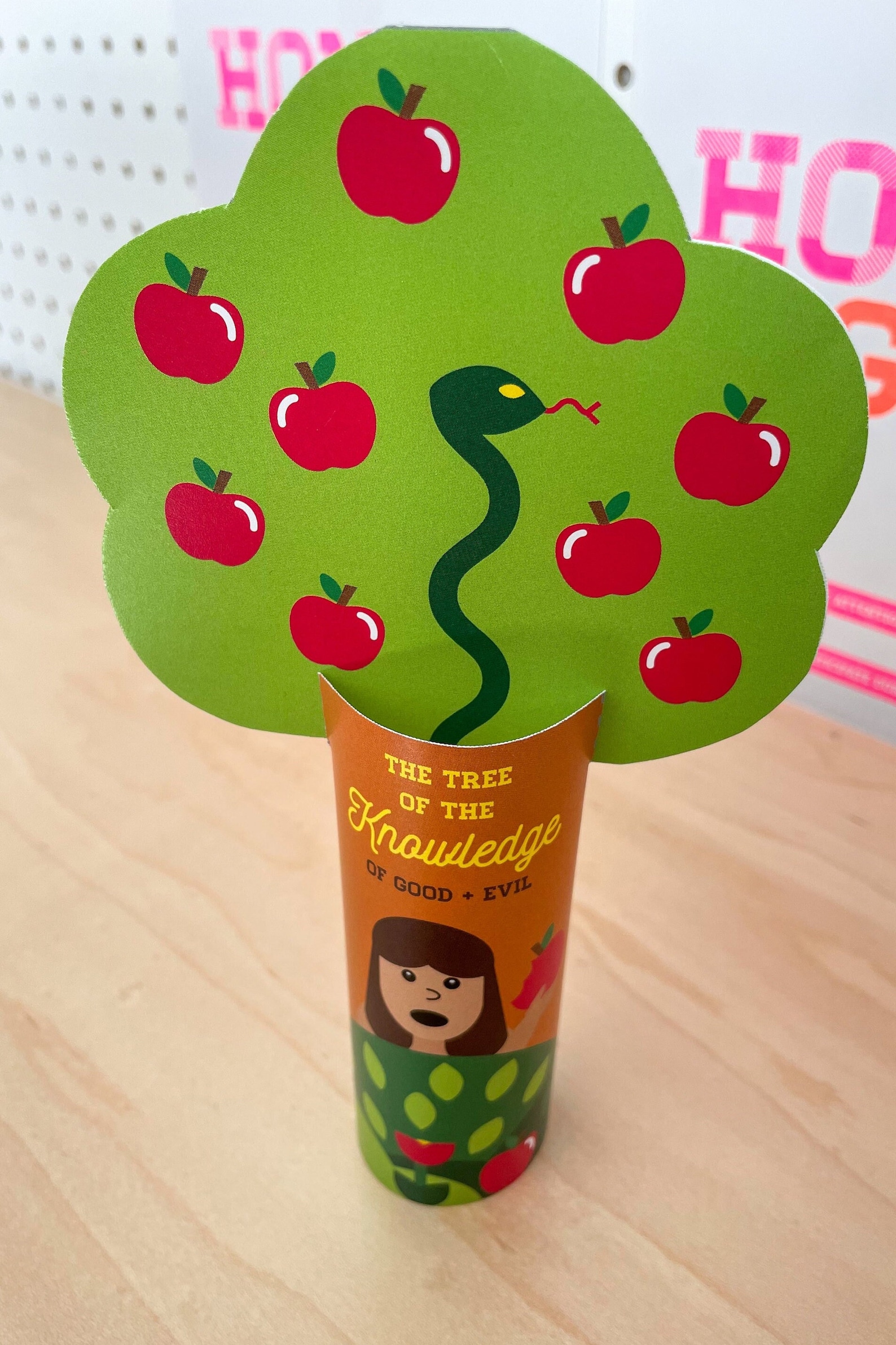 PRINTABLE CRAFT Tree of Knowledge Adam & Eve Kids Bible Study Sunday