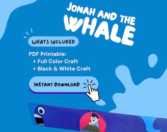 Jona en de walvis, afdrukbare bijbelles (pdf)