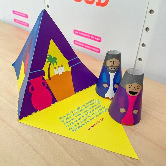 PRINTABLE CRAFT Abraham & Sarah Gods Promises Kids Bible Etsy