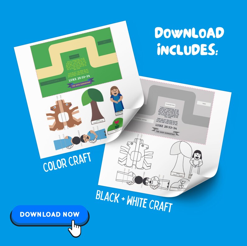 Good Samaritan Activity Pack: Coloring, Word Search, Craft (PDF) - Etsy