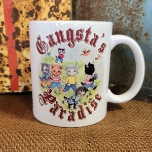 Gangsta's Paradise Vintage Storybook Kittens 11oz Mug