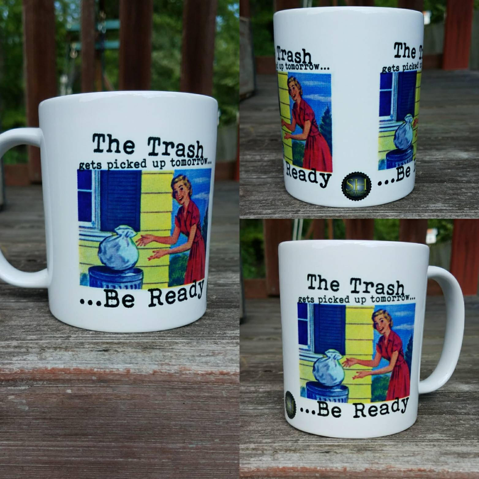 The Trash Gets Picked up Tomorrow... Be Ready. Retro 50s Etsy