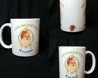 Gangsta Wrapper Santa Claus 11oz coffee mug.