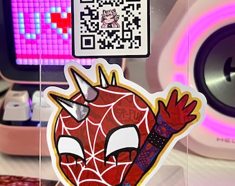 Waving Hobie Brown ! | 3x3 | vinyl sticker | Decal | Spider Punk