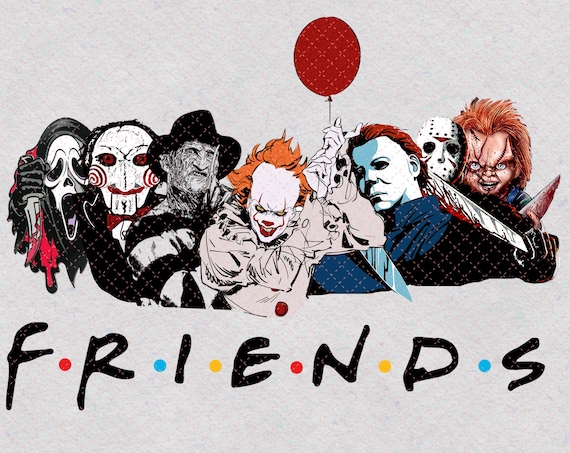 Download Friends Halloween PNG Jason Voorhees Freddy Krueger Horror ...