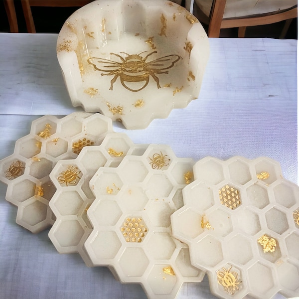 Bumblebee Coasters