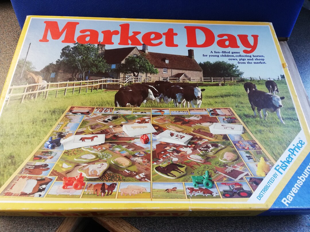 Market Day Board Game Farm Game Childrens Boardgame Etsy