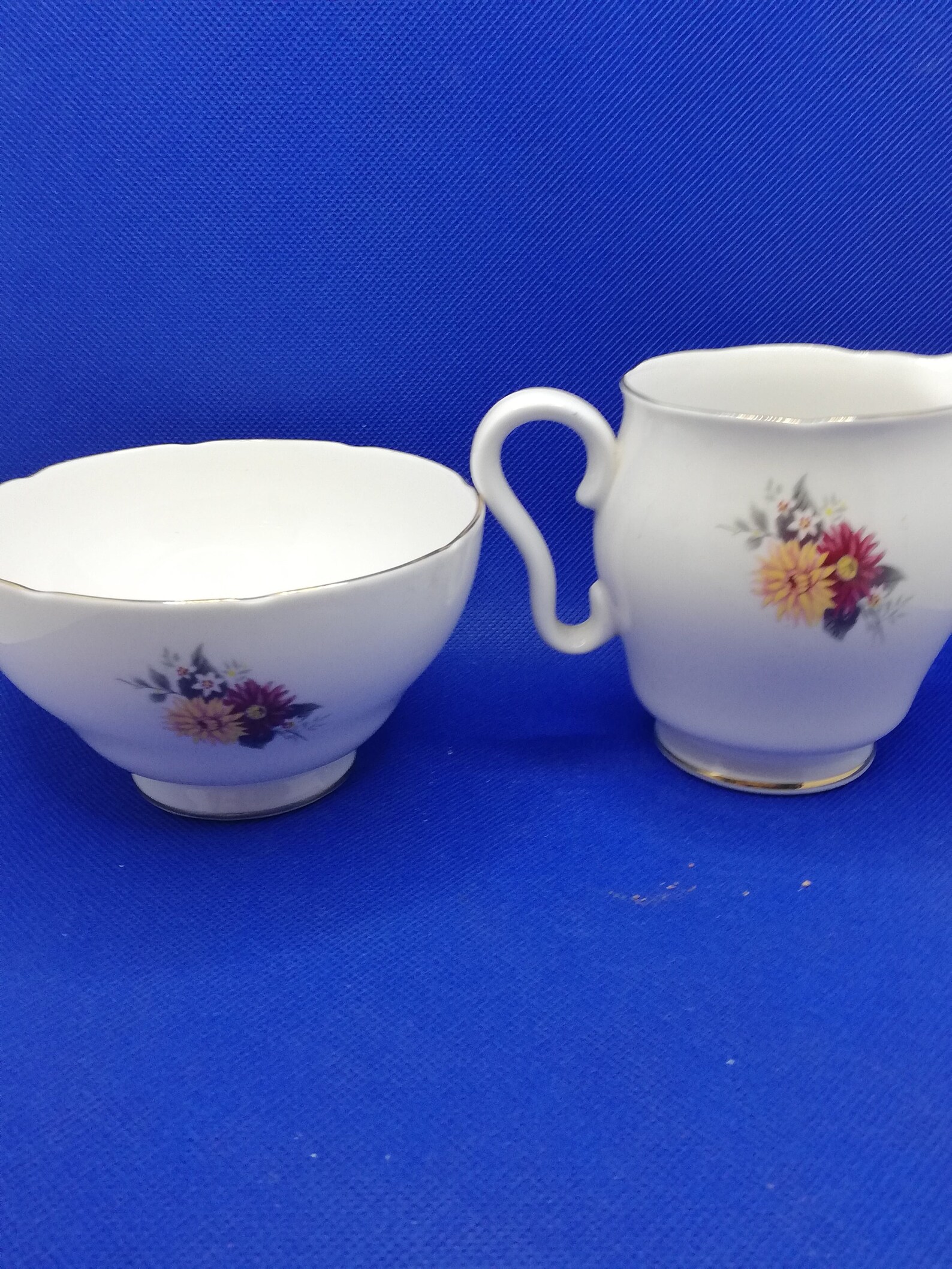 Royal Stafford Milk Jug and Sugar Bowl Dahlia Pattern Etsy
