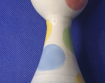 Spotty design tall egg cup