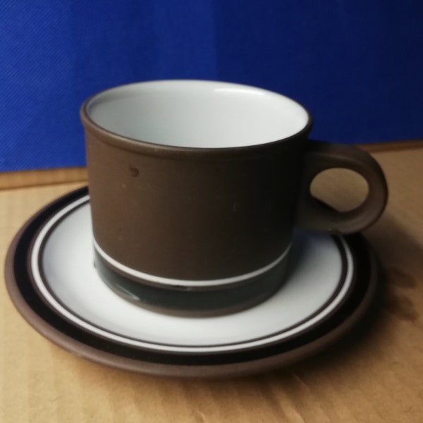 Hornsea pottery contrast cup and saucer