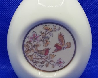 Japanese cloisonne small vase - bird design