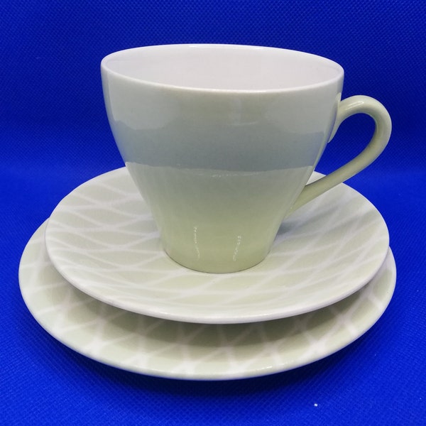 Tams of England trio set. Cup, saucer and side plate