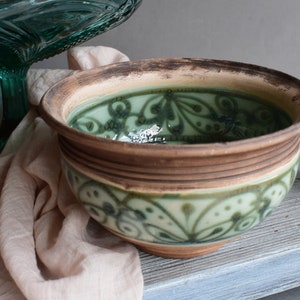 Ceramic Soup Bowl, Green Pottery Bowl, Best Friend Gift, Housewarming Gift