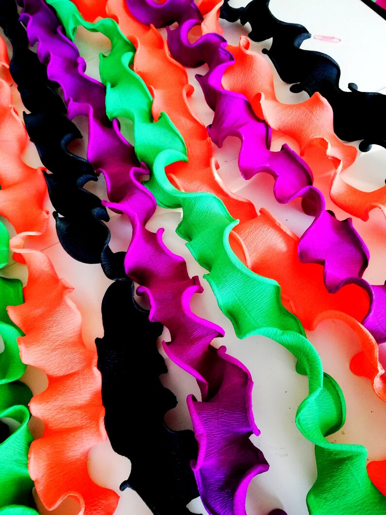 6 Fiesta Mexico crepe paper Streamers Backdrop Baby Shower bridal Decor coco party supply Taco Bachelorette Bar Party Rainbow Streamer