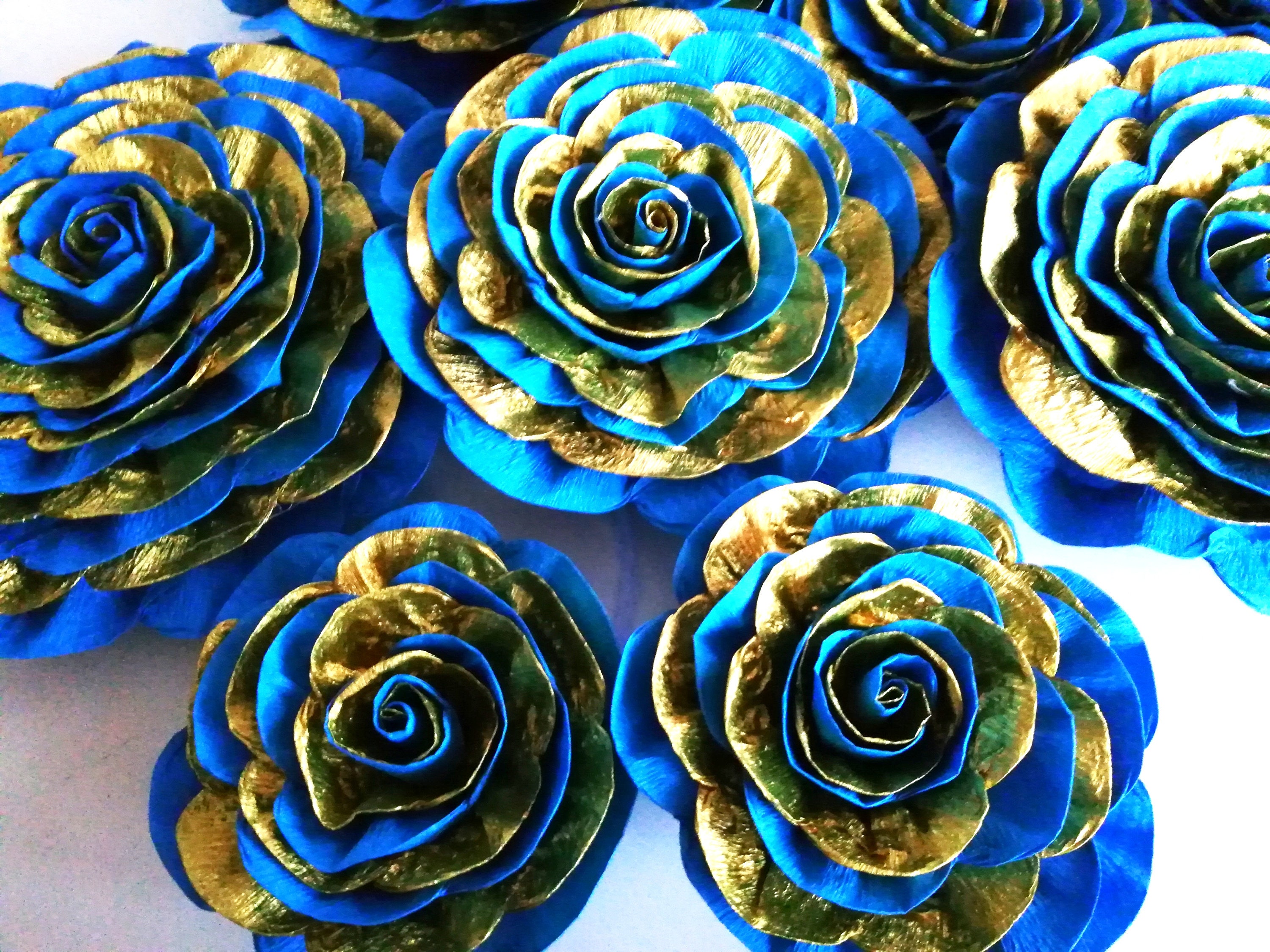 Paper Craft Supplies & Tools 24ROYAL BLUEBeautiful paper flowers