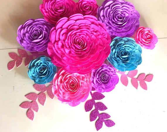 Encanto isabella madrigal birthday, large Paper Flower, girl nursery, Party home wall Decor, Bridal Shower Baby, tropical Nursery Wall Decor Il_570xn