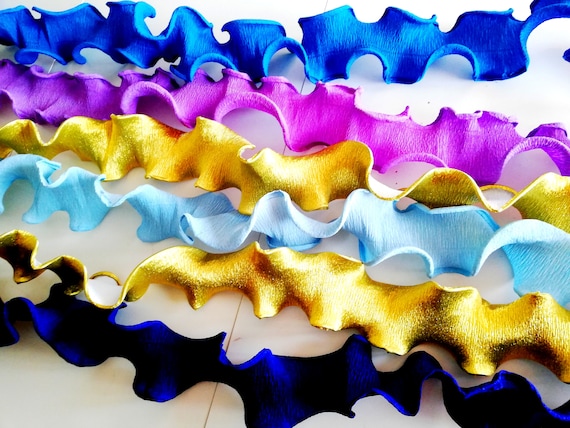 Paper strands streamer crepe garlands wall Decor frozen Backdrop lavеnder Mermaid Baby Shower Anna Party Birthday Elsa decor Il_570xn