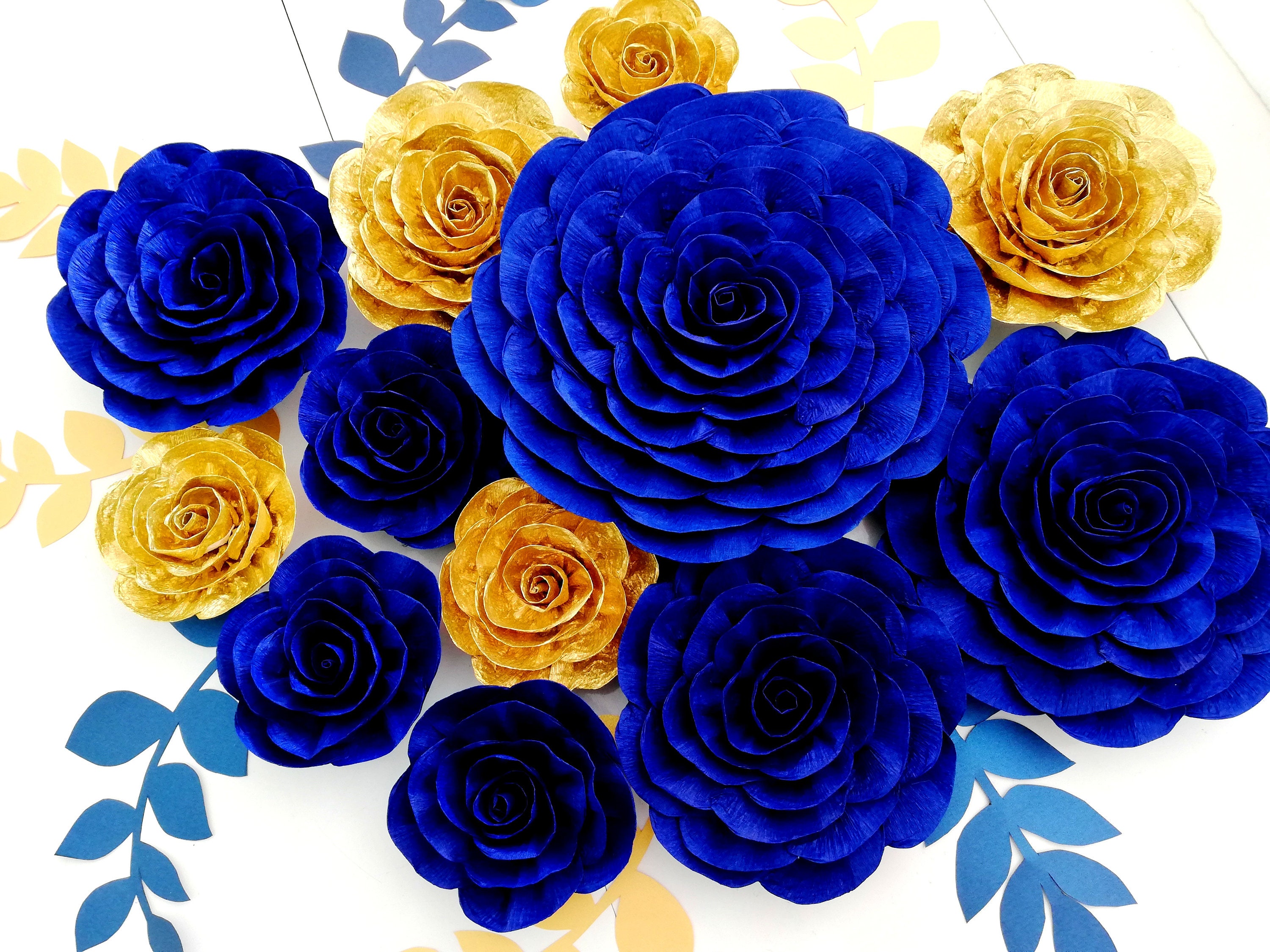 6. Quinceanera Nail Designs with Royal Blue Flowers - wide 8