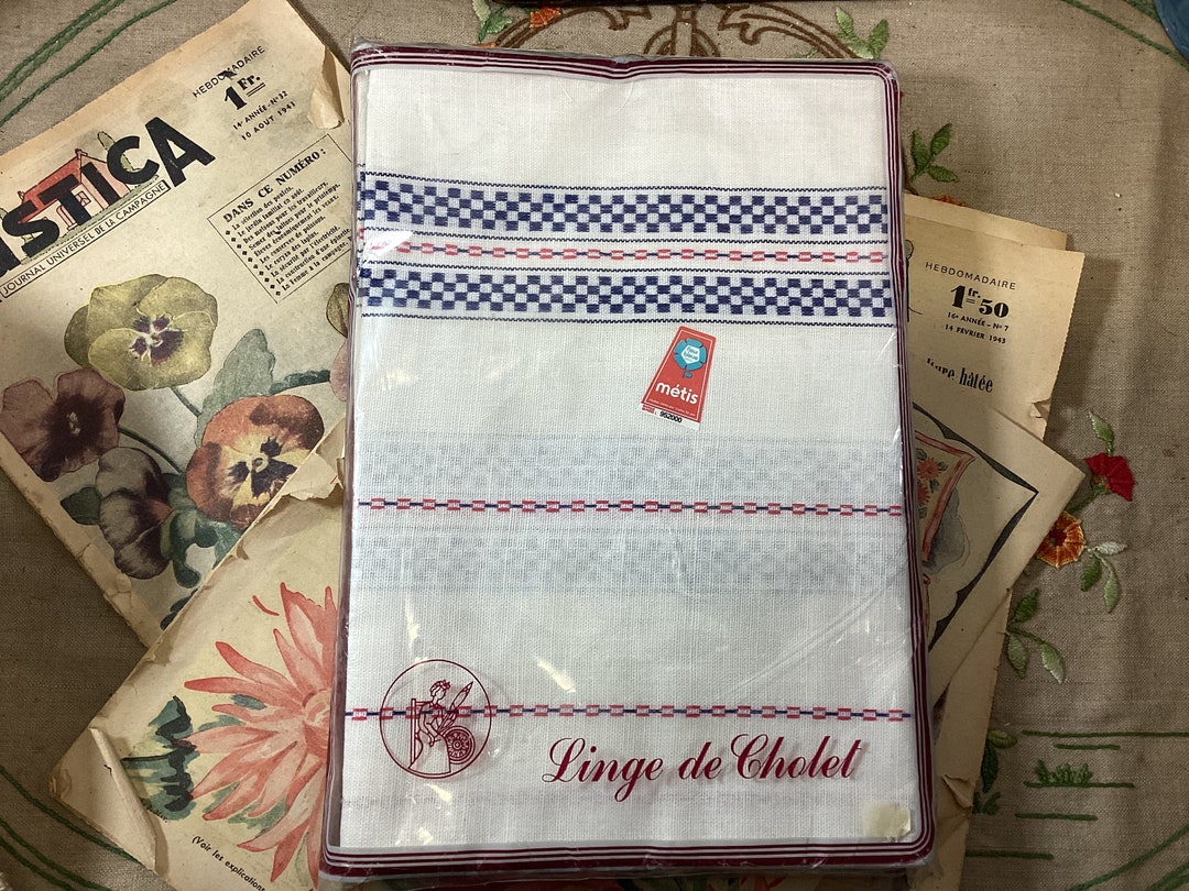Toile Metis Fleur Bleue