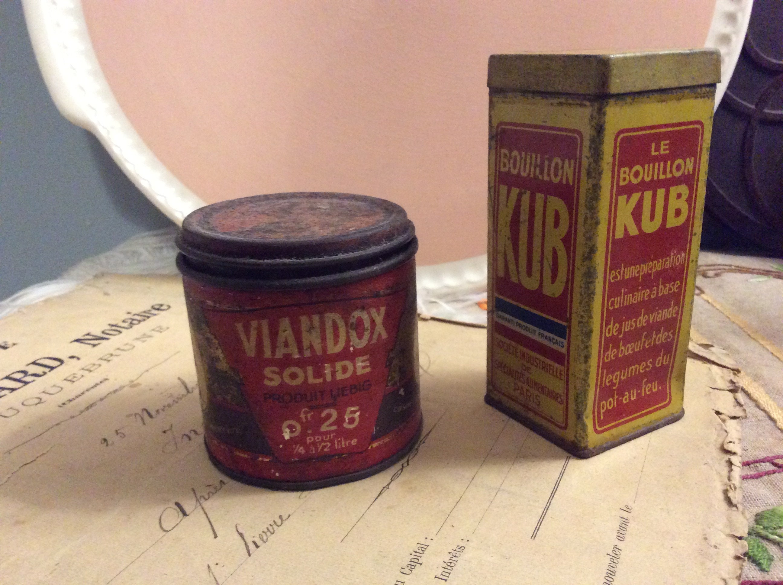 1940's Viandox jar - French stock bouillon cubes – Chez Pluie